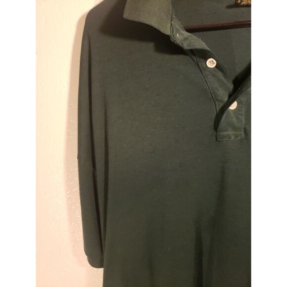 VTG 90s Knights Of The Round Table Logo Polo Golf Shirt Mens XL Green - Picture 4 of 8